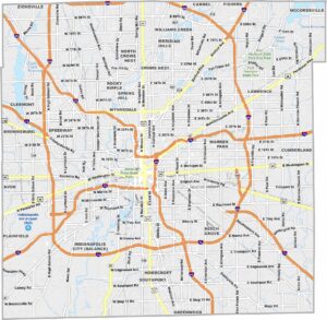 Marion County Map Indiana